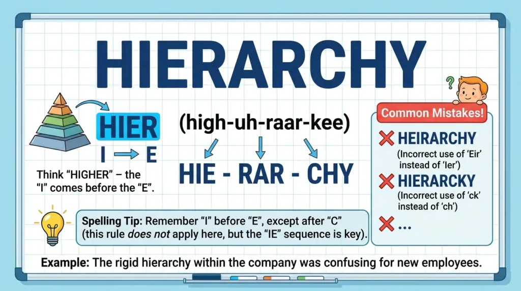 How Do You Spell Hierarchy Correctly?
