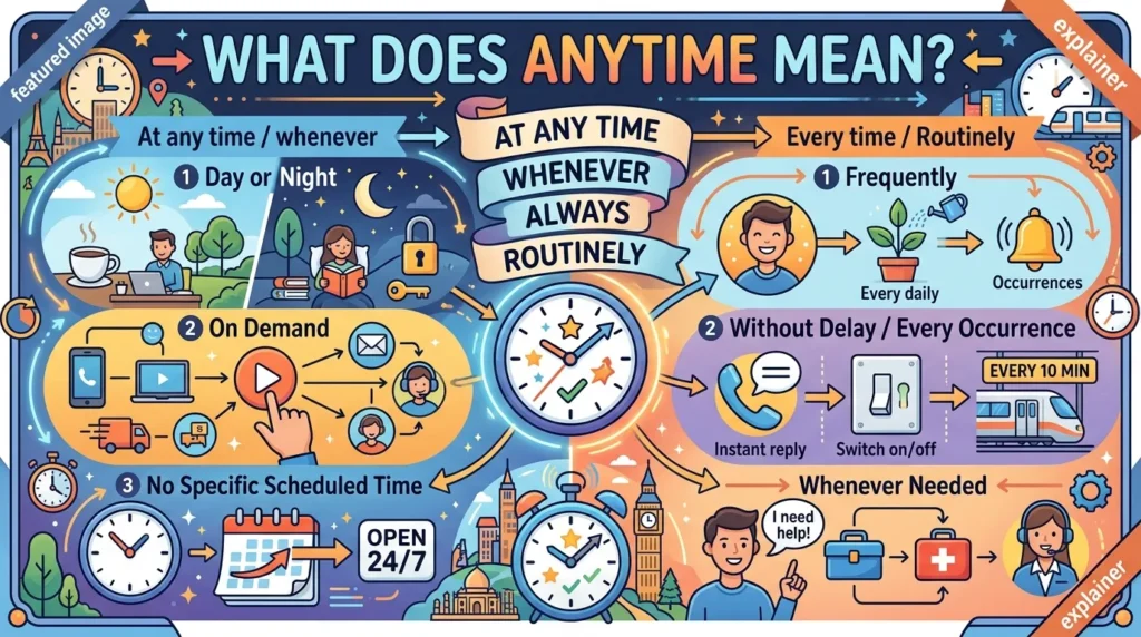 What Does Any Time Mean?