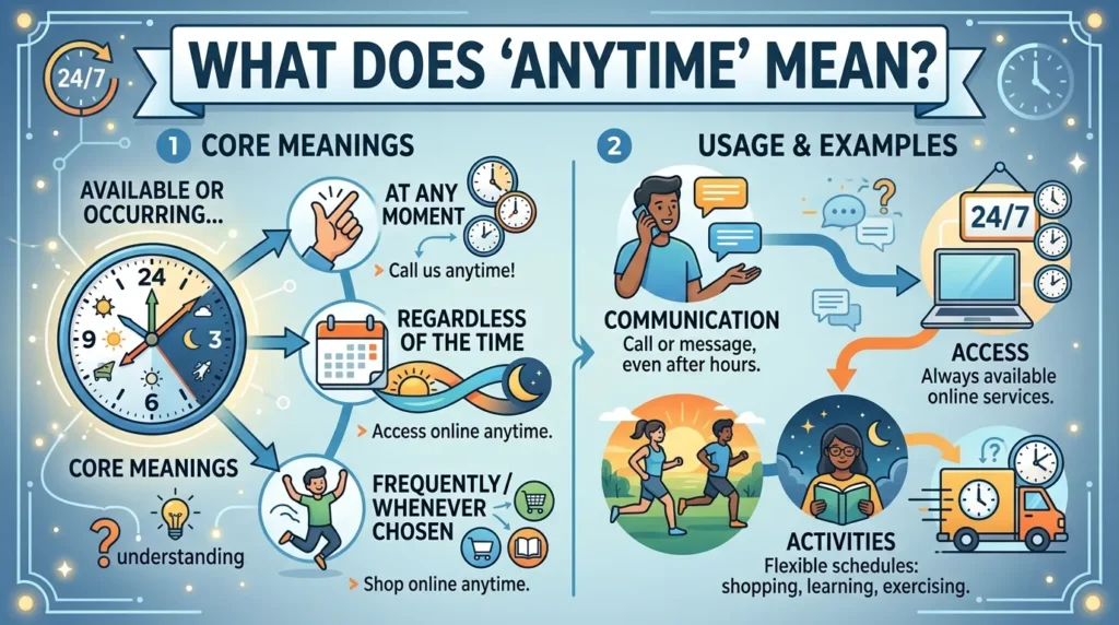 What Does Anytime Mean?