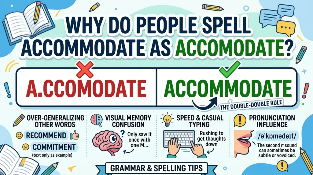 Why Do People Spell Accommodate as Accomodate?