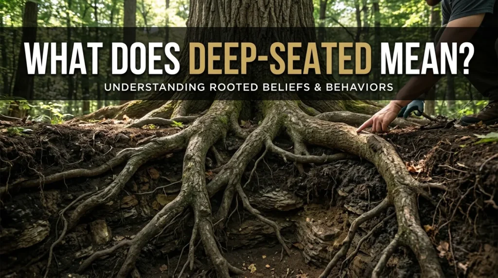 What Does Deep-Seated Mean?