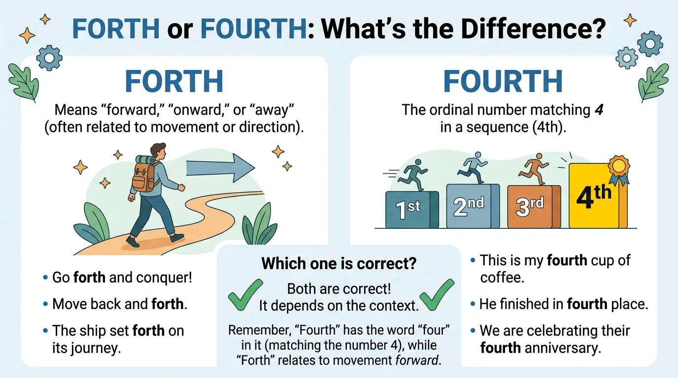 Forth or Fourth: What's the Difference