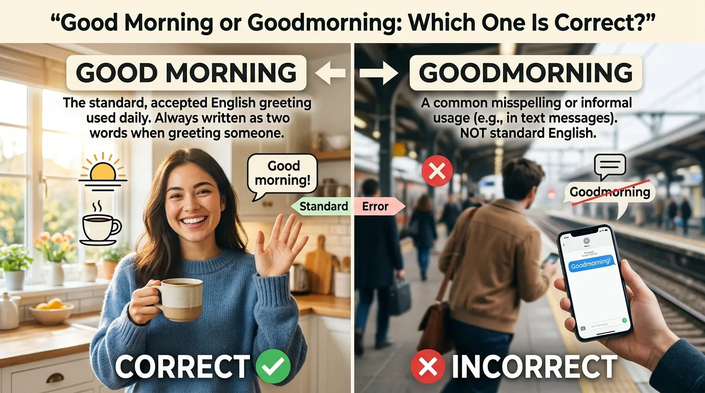 Good Morning or Goodmorning: Which One Is Correct?