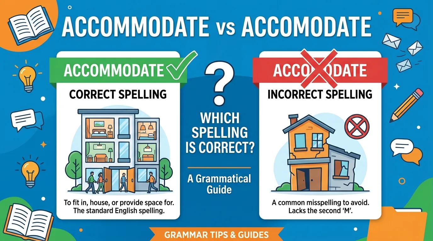 Accommodate vs Accomodate: Which Spelling Is Correct?