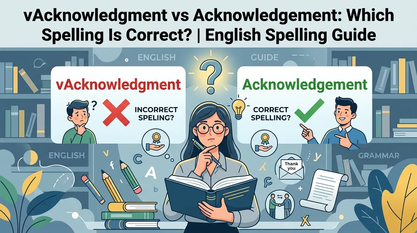 Acknowledgment vs Acknowledgement: Which Spelling Is Correct?