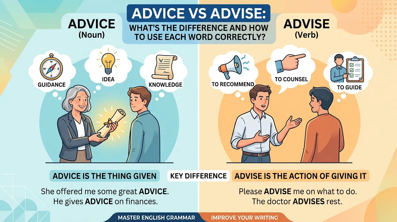 Advice vs Advise: What’s the Difference