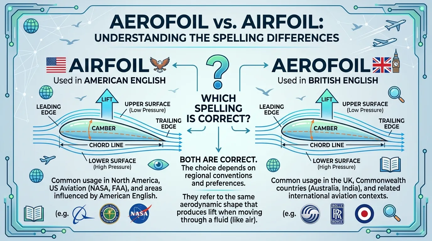 Aerofoil vs Airfoil: What Is the Difference