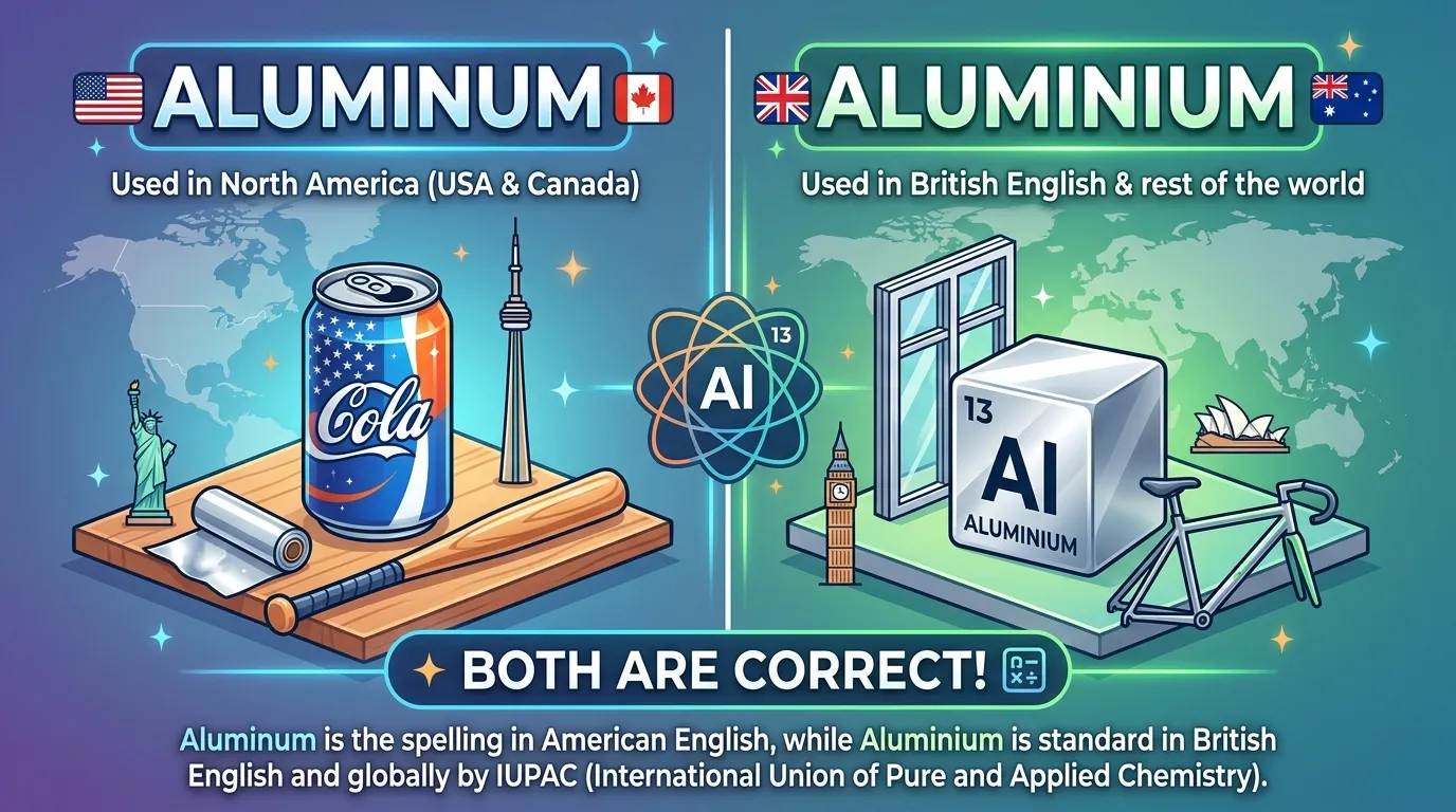 Aluminum vs Aluminium: Which Spelling Is Correct?