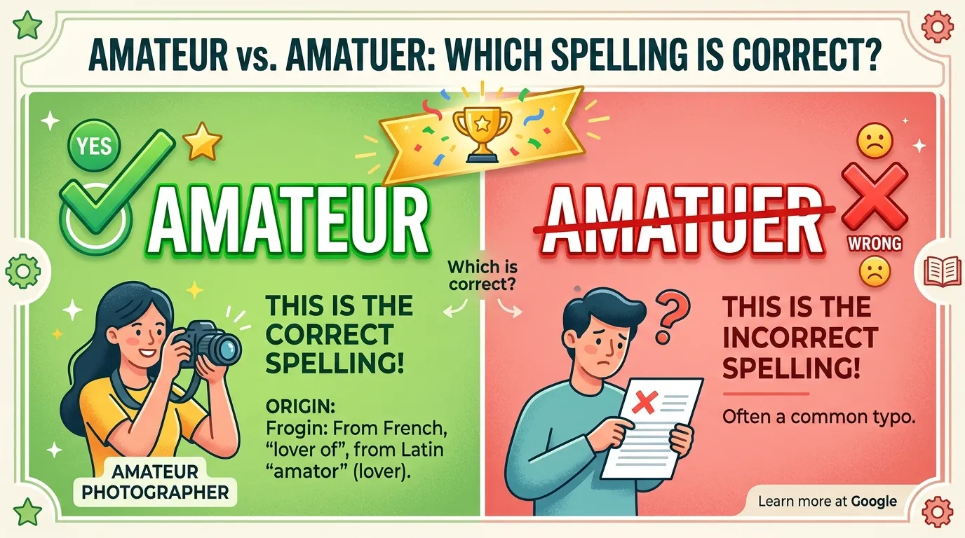 Amateur vs Amatuer: Which Spelling Is Correct?