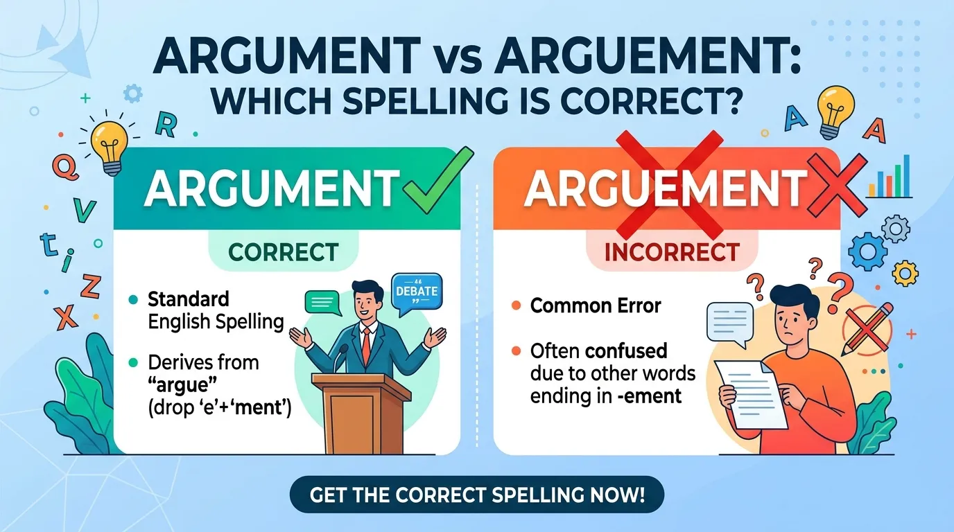 Argument vs Arguement: Which Spelling Is Correct?