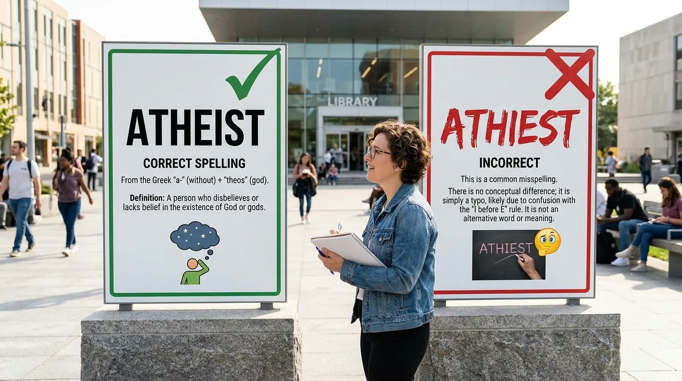 Atheist vs Athiest: Which Spelling Is Correct