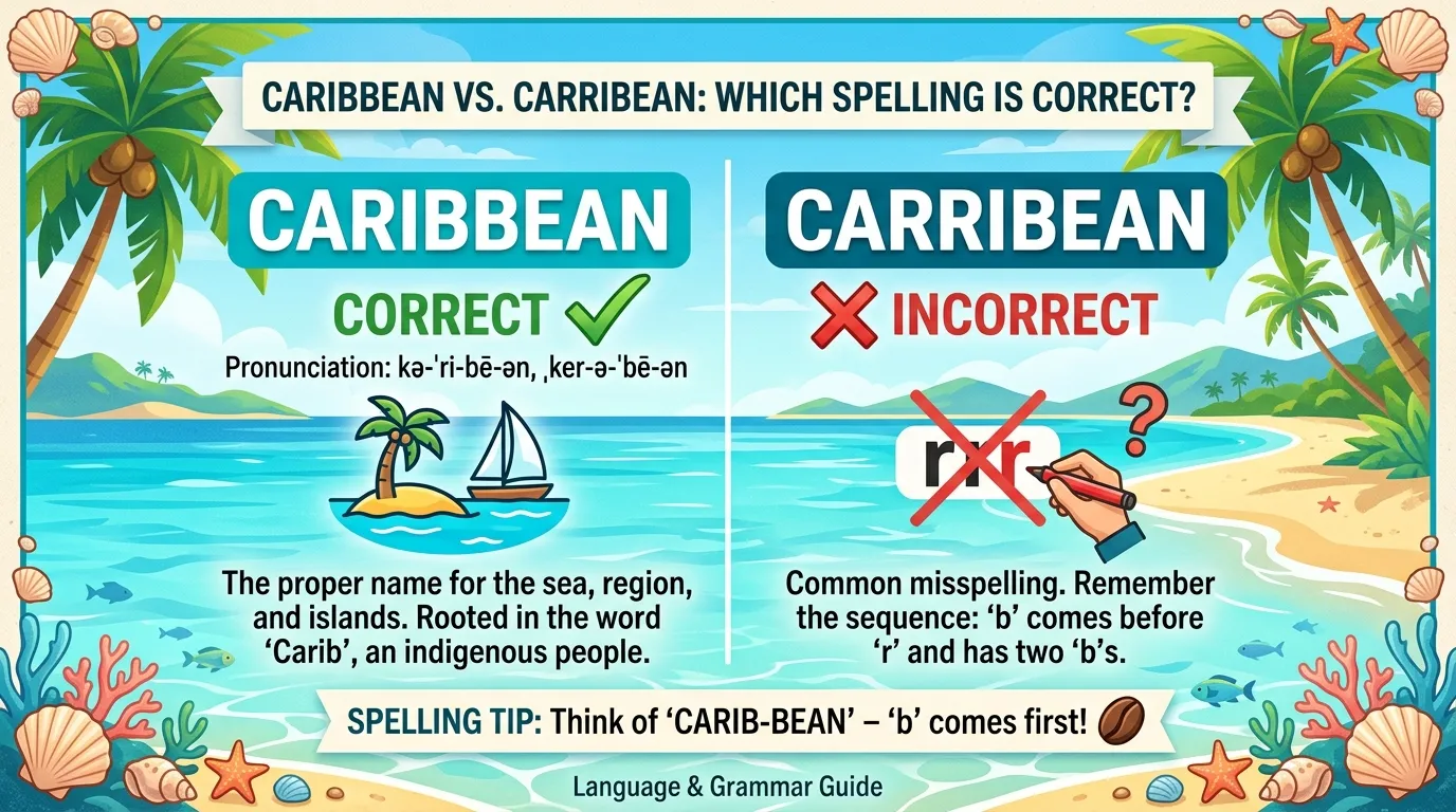 Caribbean vs Carribean: Which Spelling Is Correct?