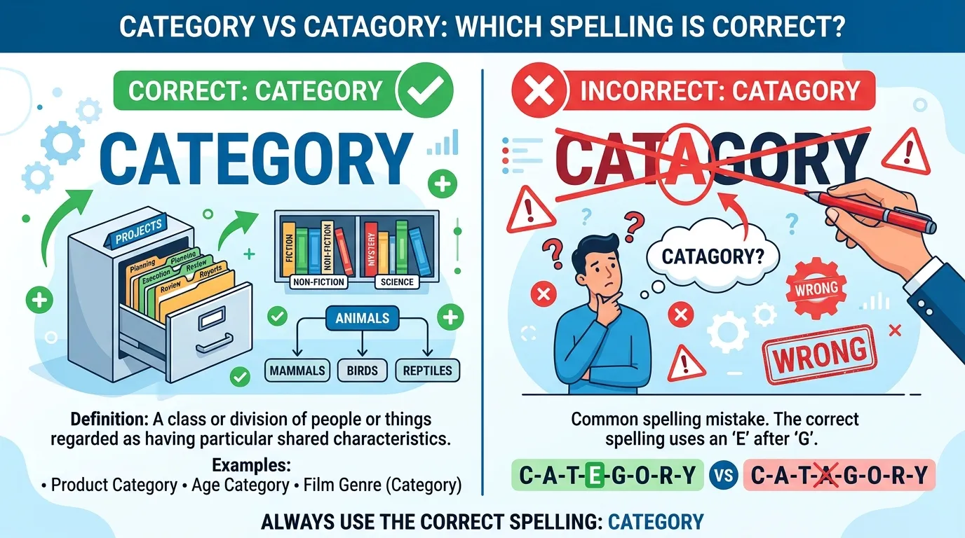 Category vs Catagory: Which Spelling Is Correct?