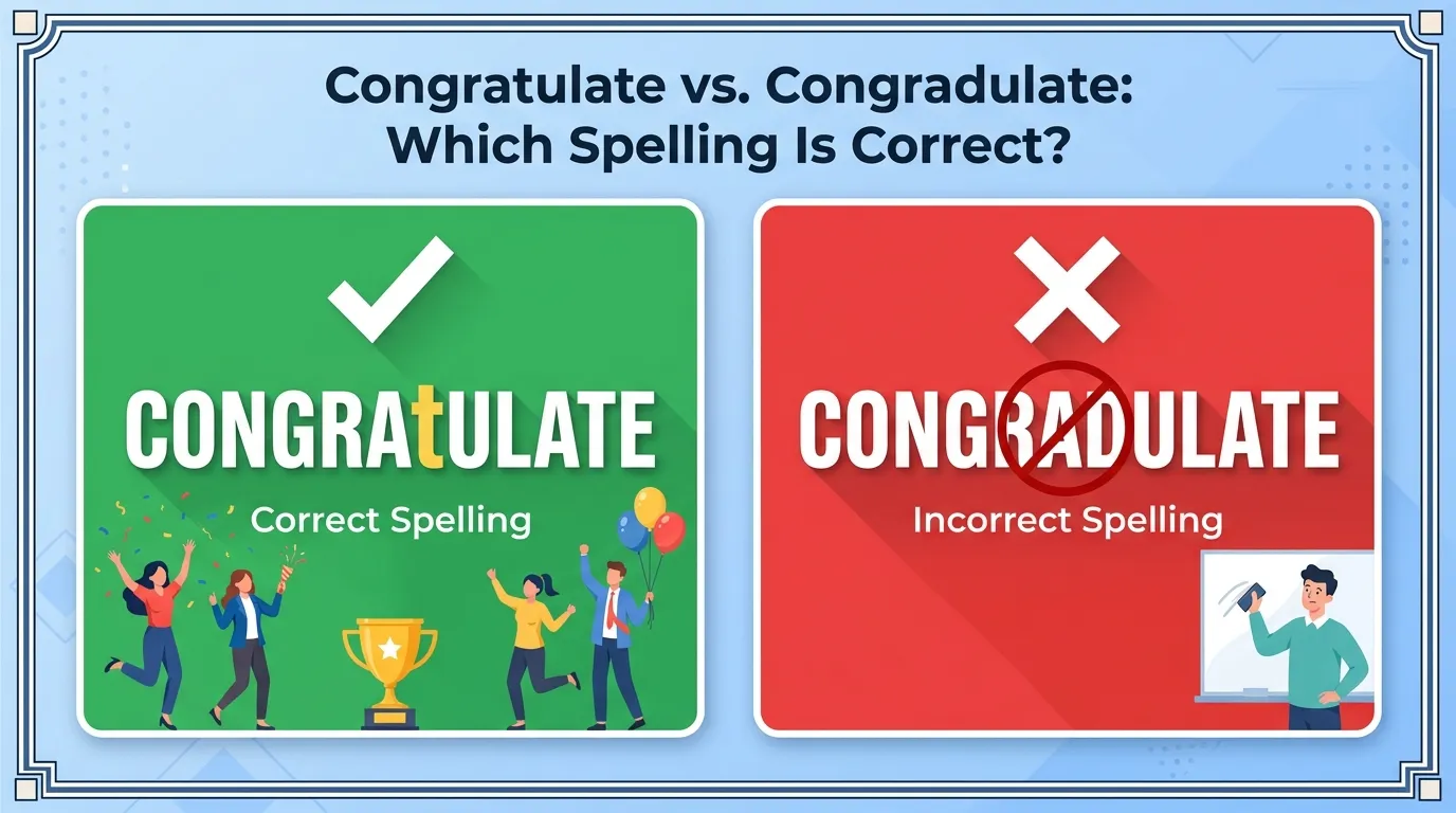 Congratulate vs Congradulate: Which Spelling Is Correct?