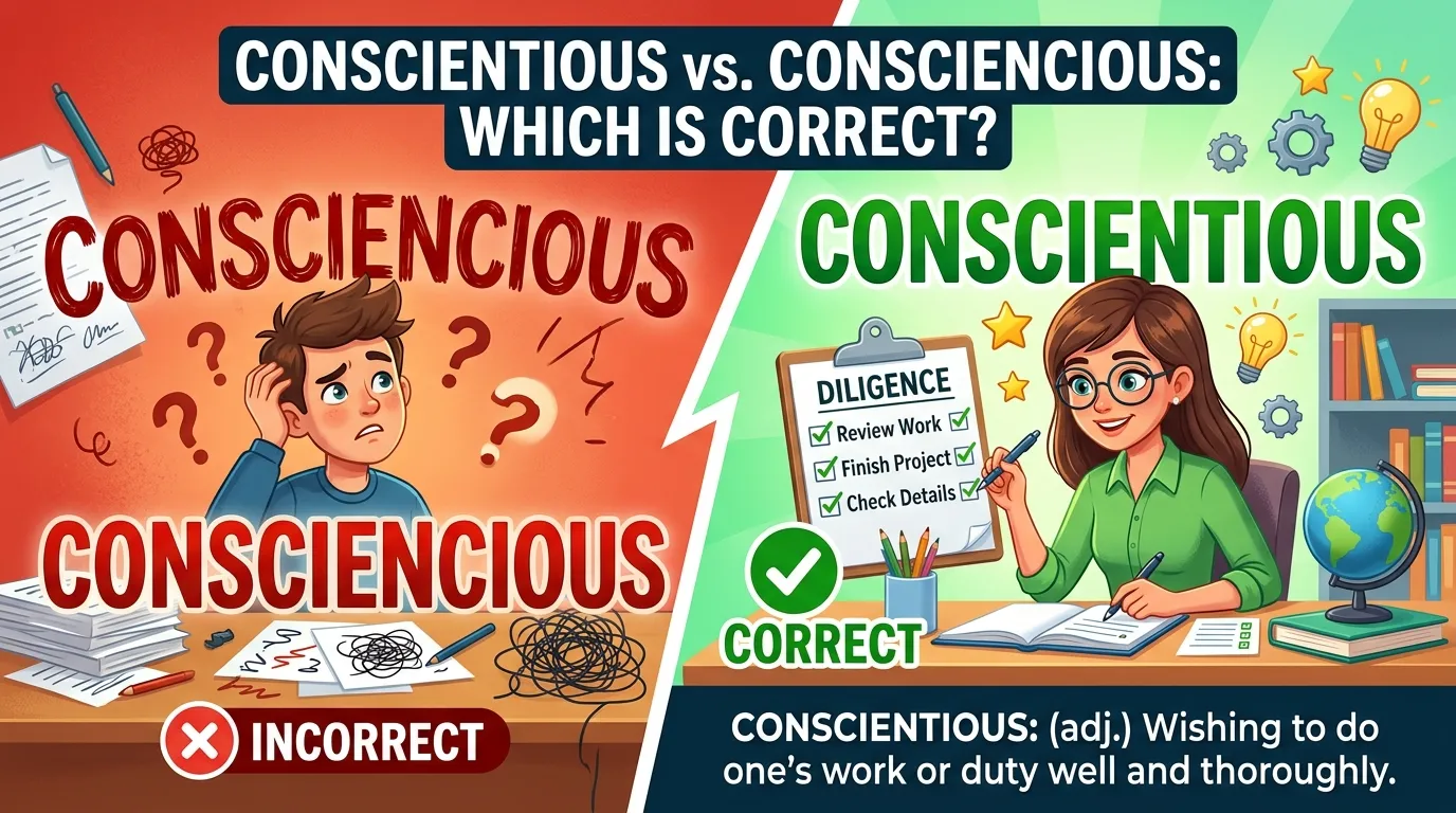 Conscientious vs Consciencious: Which Spelling Is Correct?