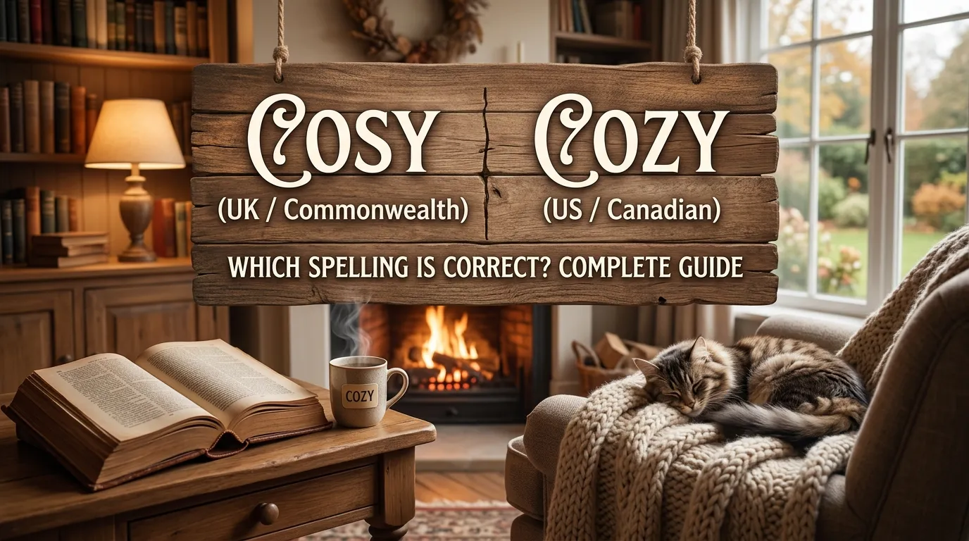 Cosy or Cozy: Which Spelling Is Correct? Complete Guide
