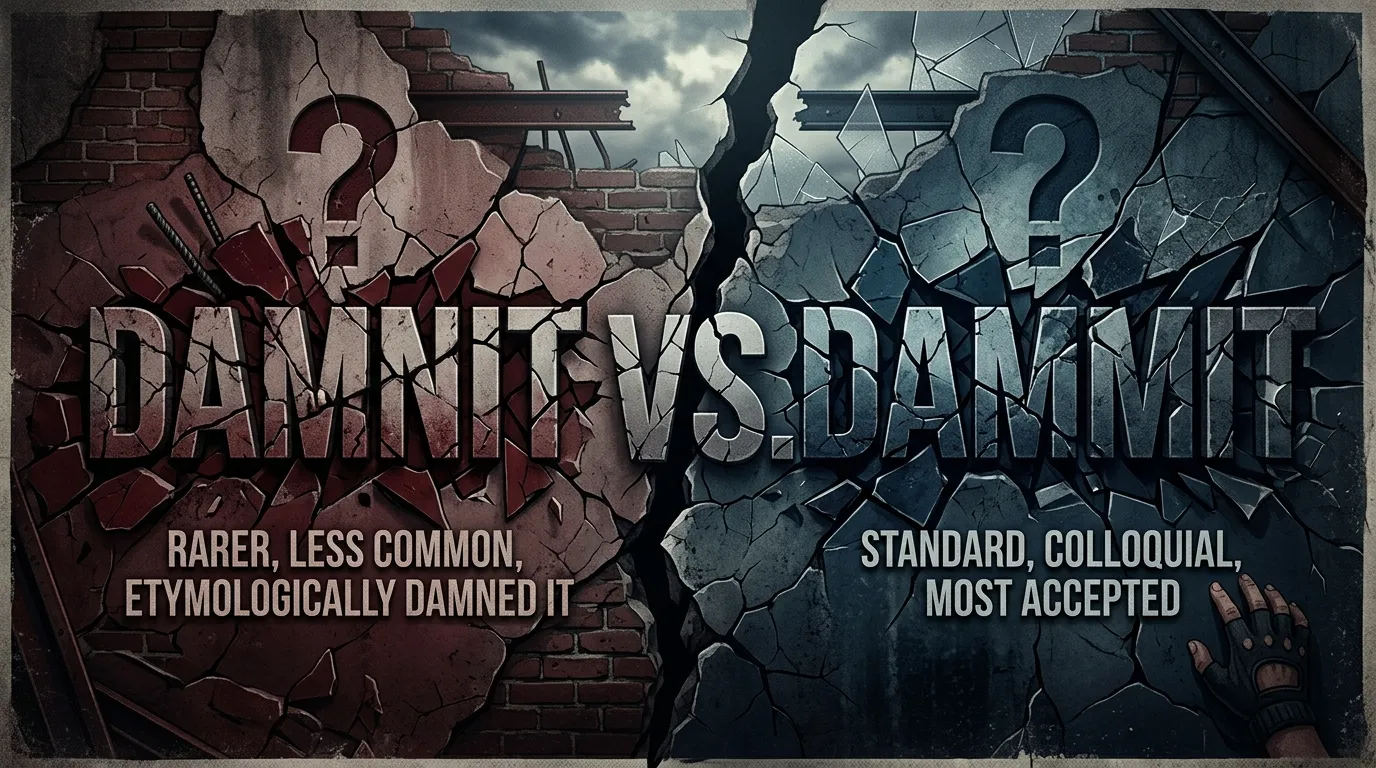 Damnit or Dammit: Which Spelling Is Correct?