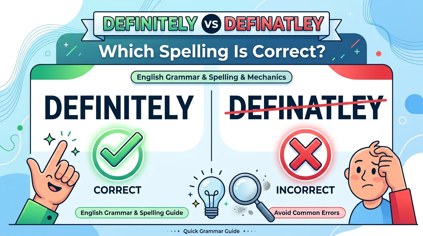 Definitely vs Definatley: Which Spelling Is Correct?