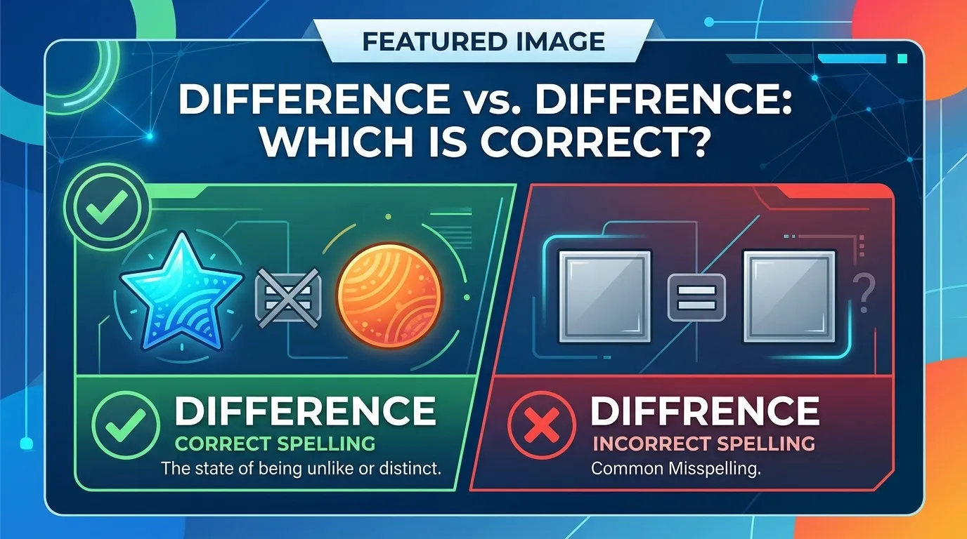 Difference vs Diffrence: Which Spelling Is Correct?