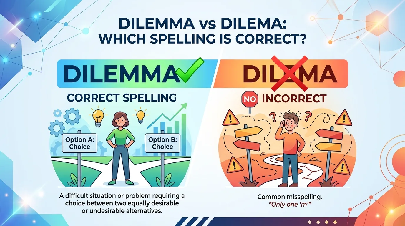 Dilemma vs Dilema: Which Spelling Is Correct