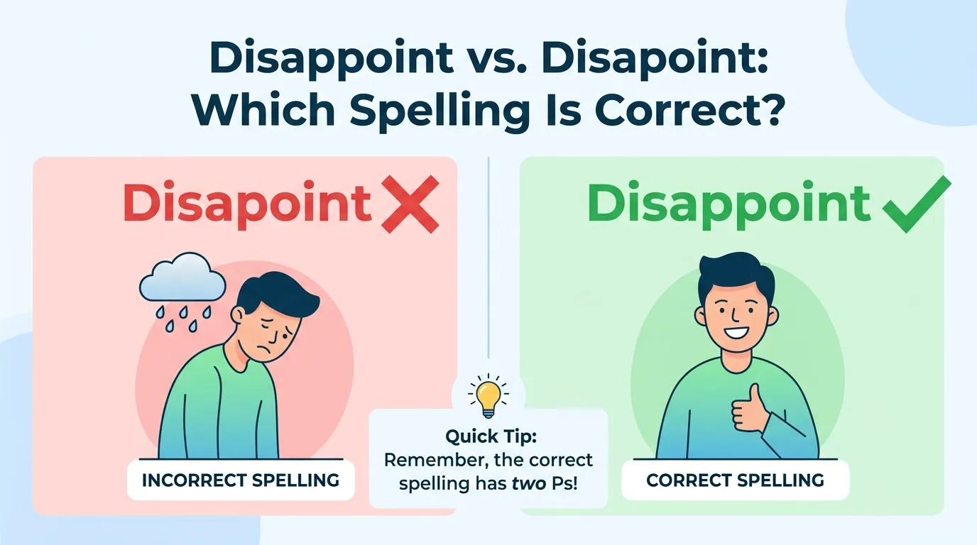 Disappoint vs Disapoint: Which Spelling Is Correct?