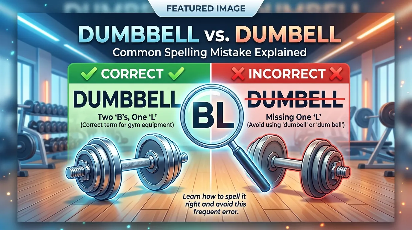 Dumbbell vs Dumbell: Which Spelling Is Correct?