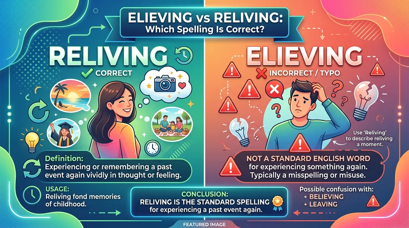 Elieving vs Reliving: Which Spelling Is Correct?