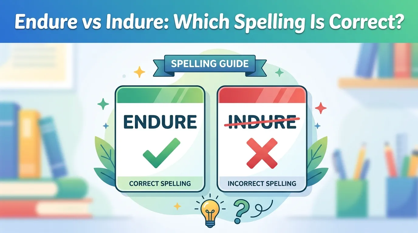 Endure vs Indure: Which Spelling Is Correct?