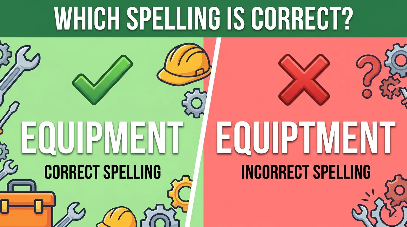 Equipment vs Equiptment: Which Spelling Is Correct?