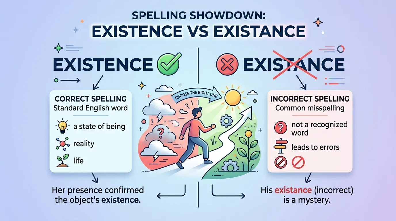Existence vs Existance: Which Spelling Is Correct?