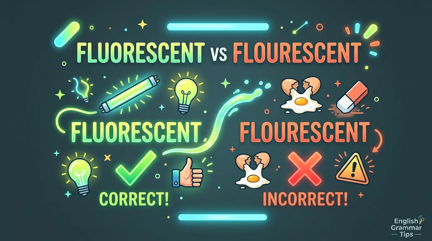 Fluorescent vs Flourescent: Which Spelling Is Correct?