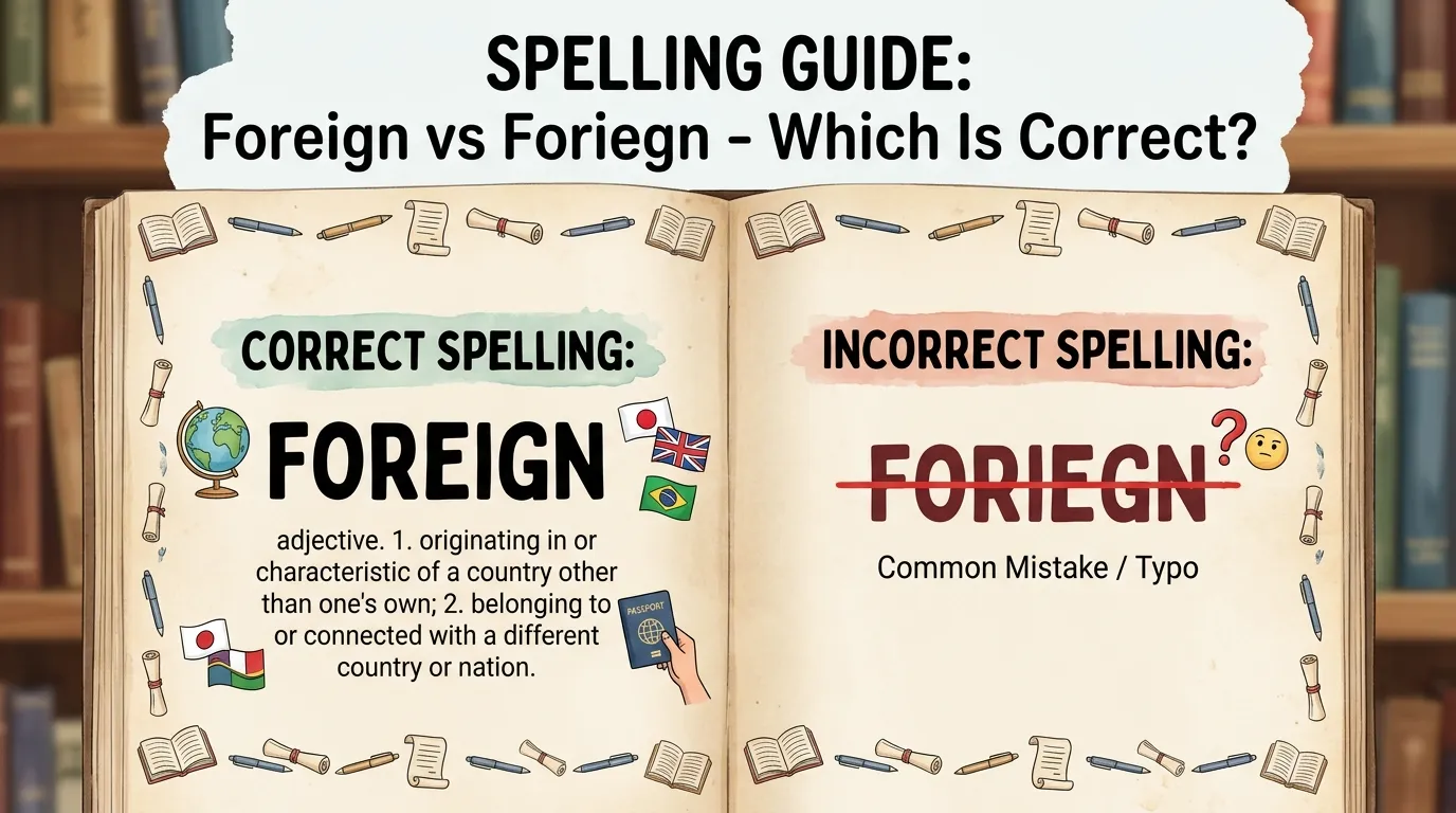 Foreign vs Foriegn: Which Spelling Is Correct?