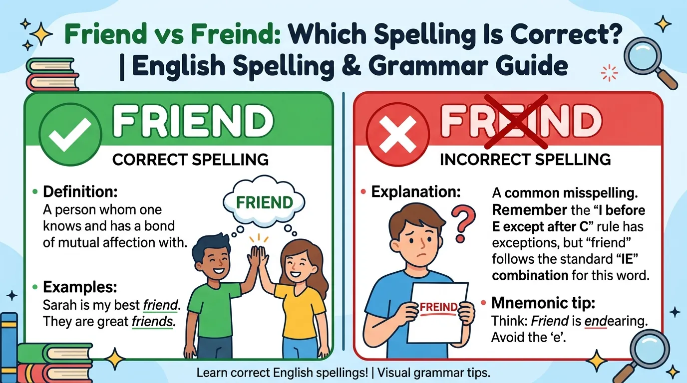 Friend vs Freind: Which Spelling Is Correct?