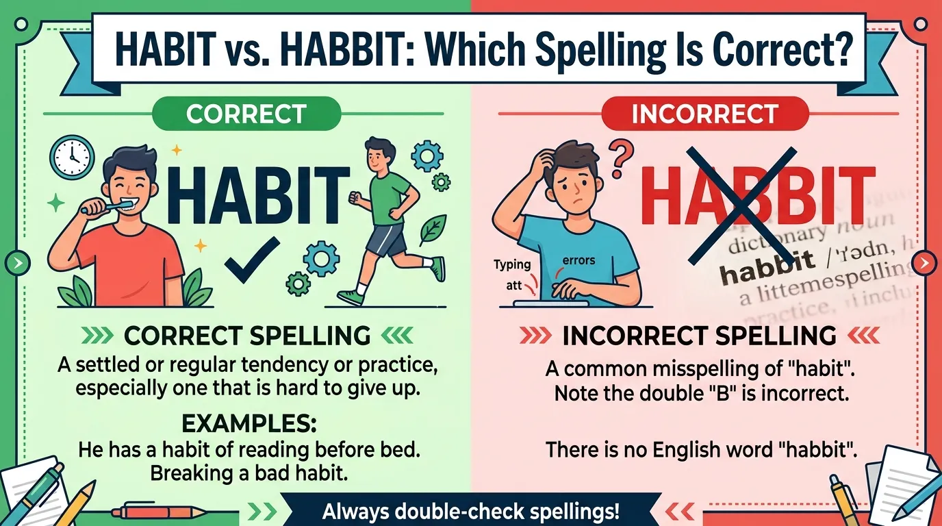 Habit vs Habbit: Which Spelling Is Correct?
