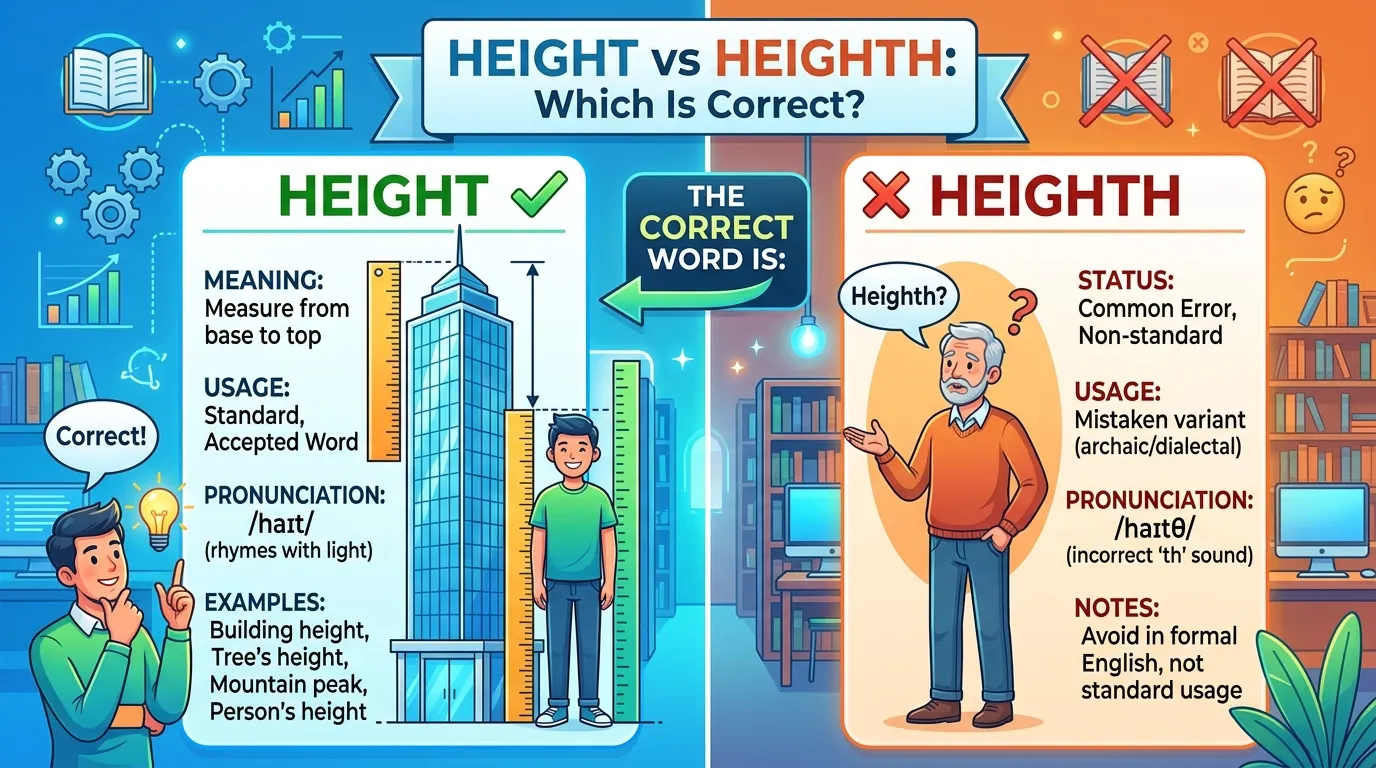 Height vs Heighth: Which Is Correct?