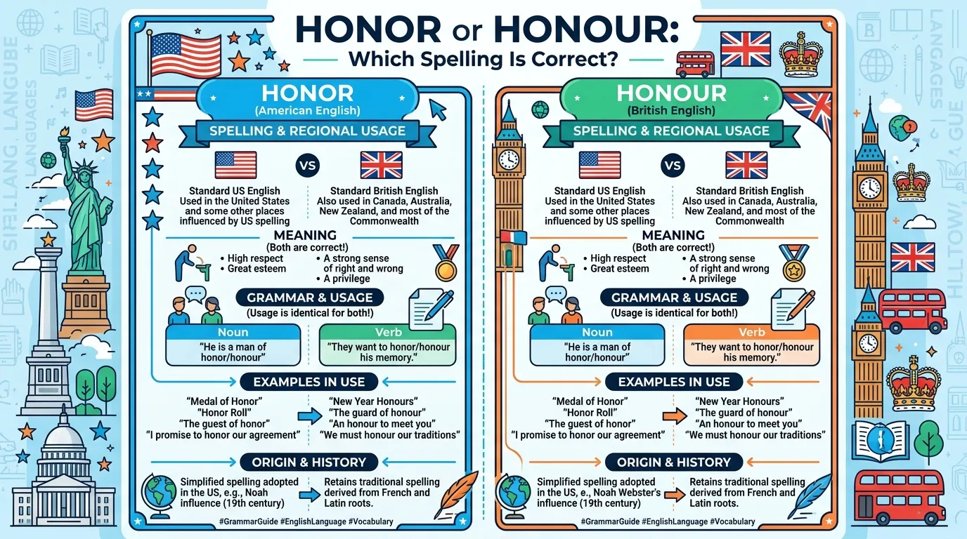 Honor or Honour: Which Spelling Is Correct?