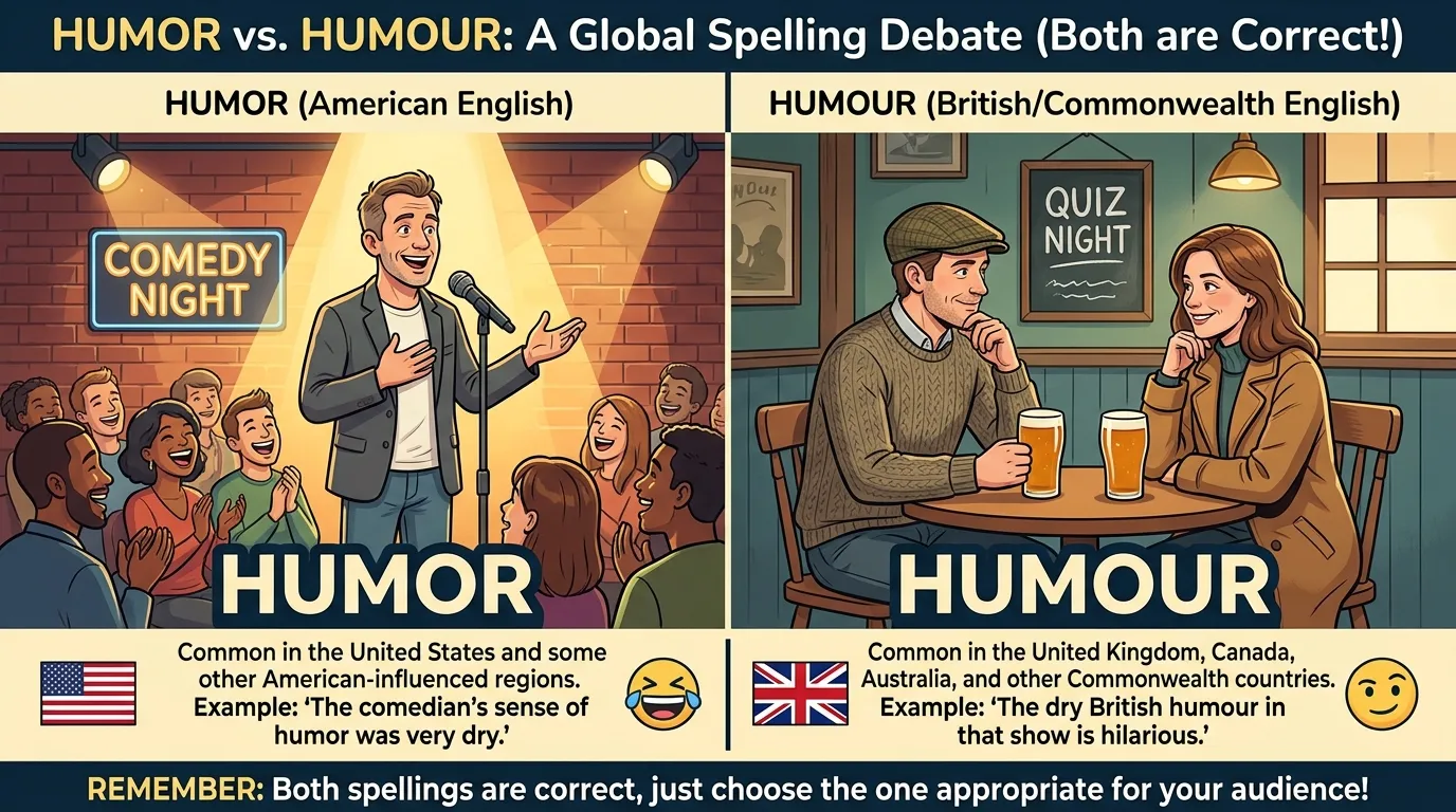 Humour or Humor: Which Spelling Is Correct?