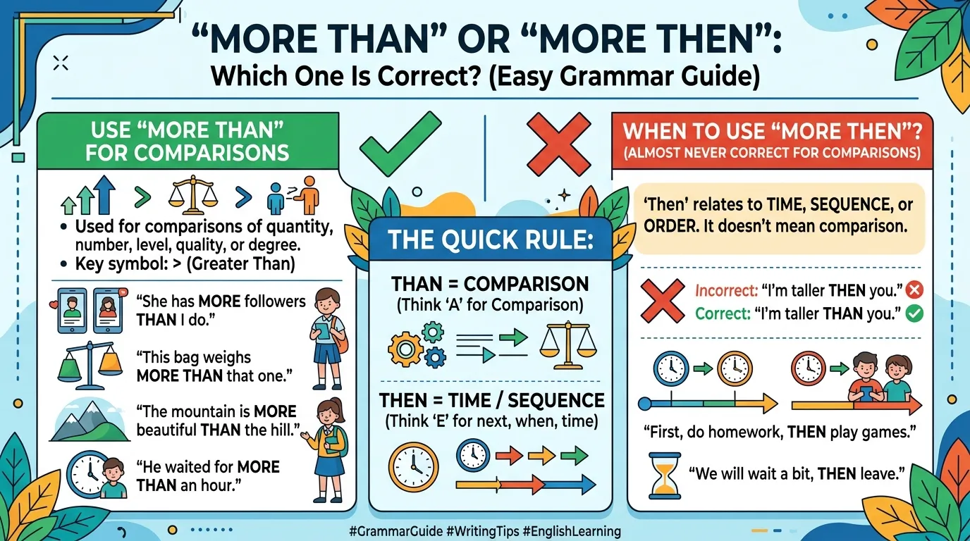 More Than or More Then: Which One Is Correct?