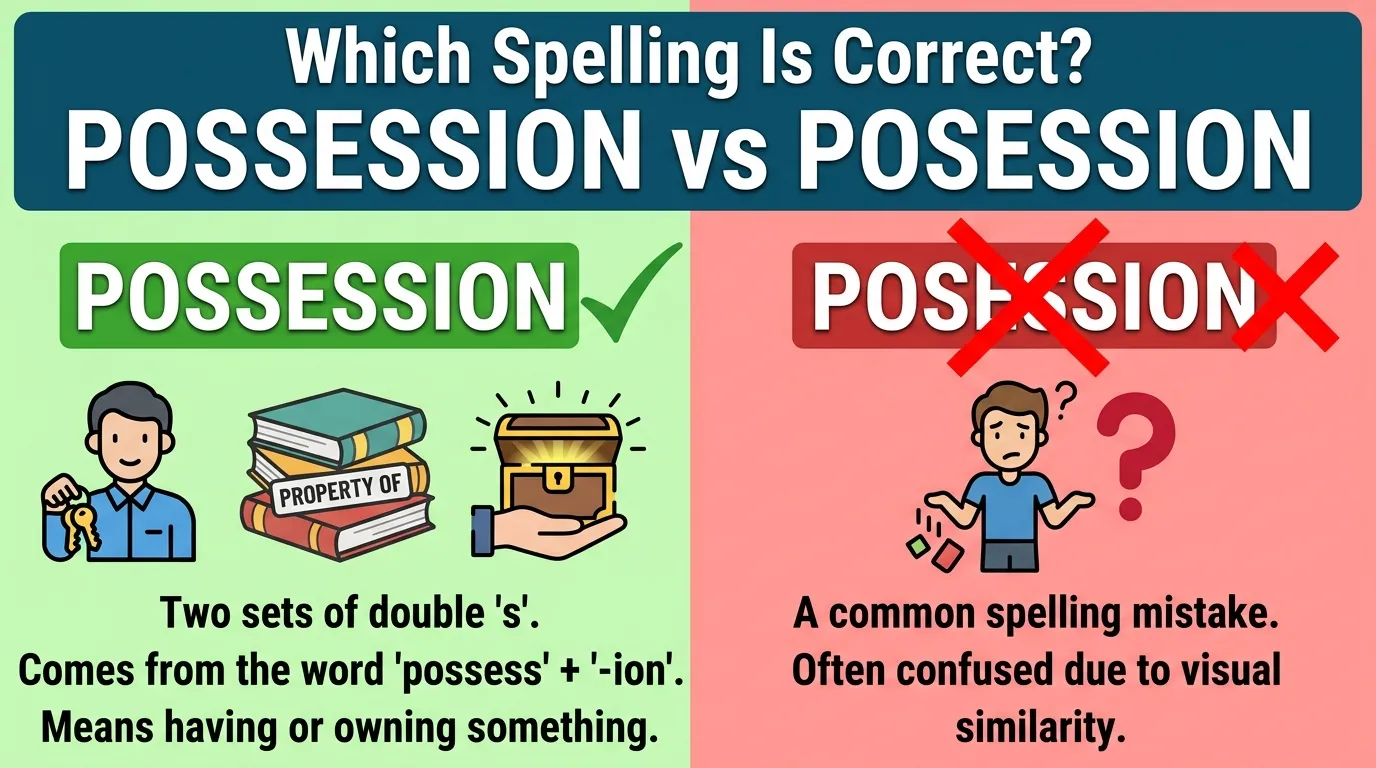 Possession vs Posession: Which Spelling Is Correct?