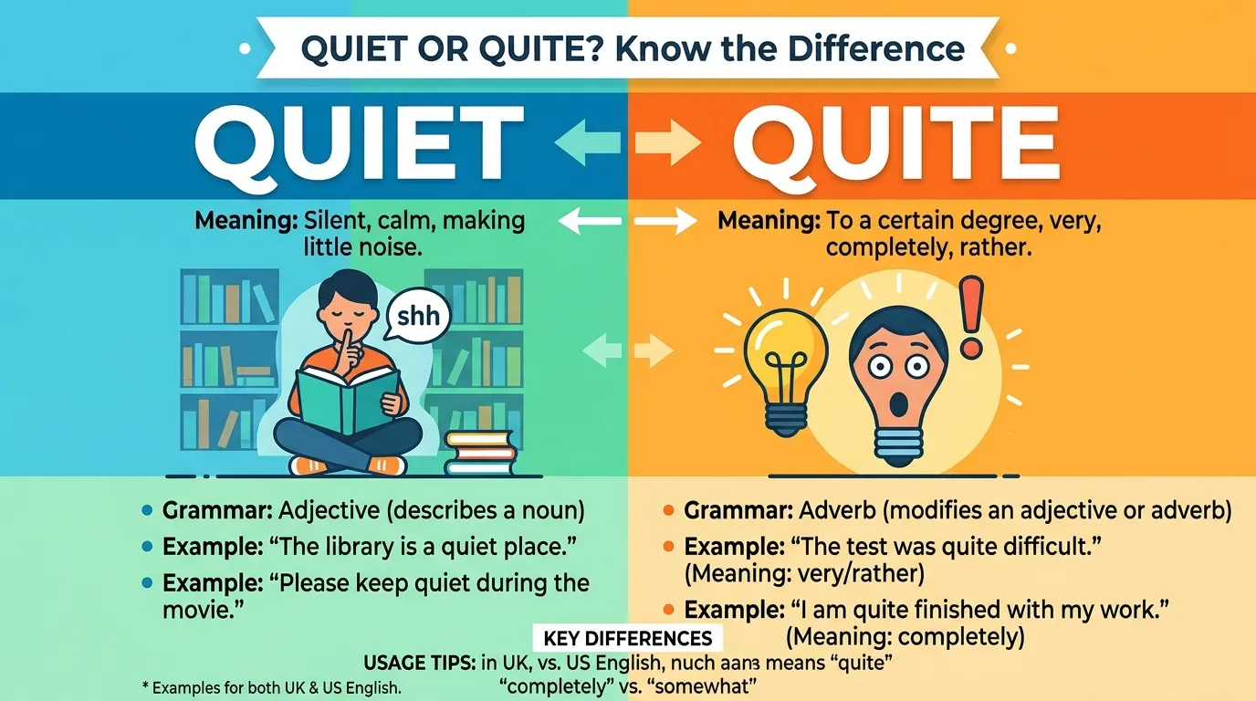 Quiet or Quite: Meaning
