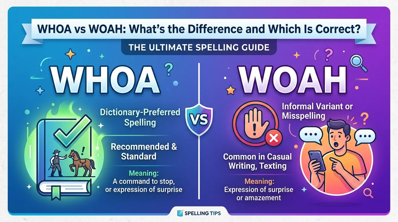 Whoa vs Woah: What’s the Difference
