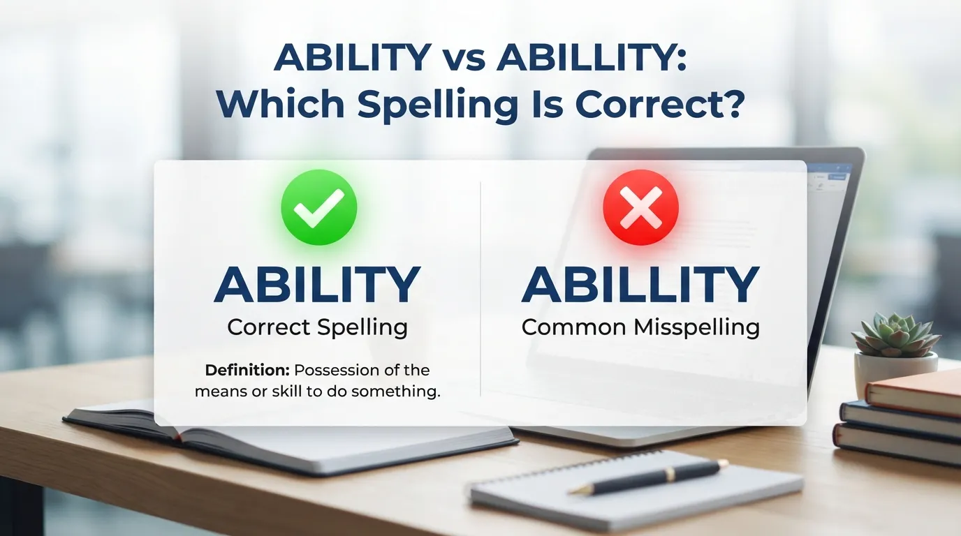 Ability vs Abillity: Which Spelling Is Correct?