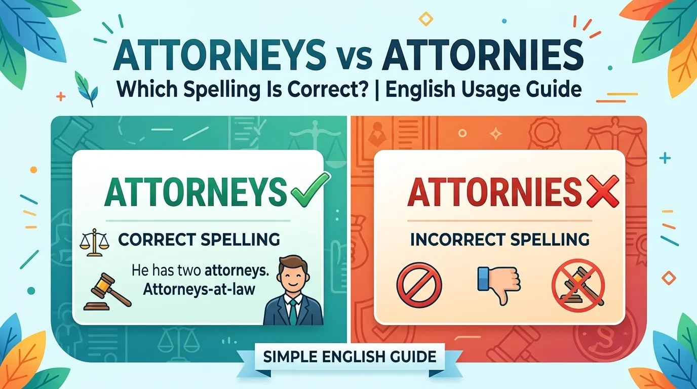 Attorneys vs Attornies: Which Spelling Is Correct?