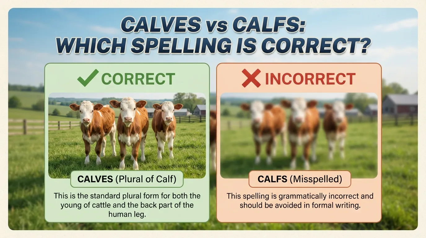 Calves vs Calfs: Which Spelling Is Correct?