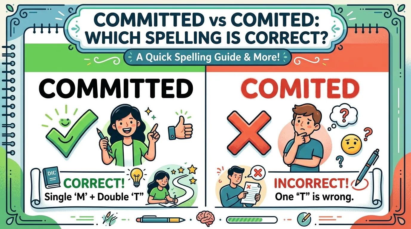 Committed vs Comited: Which Spelling Is Correct?