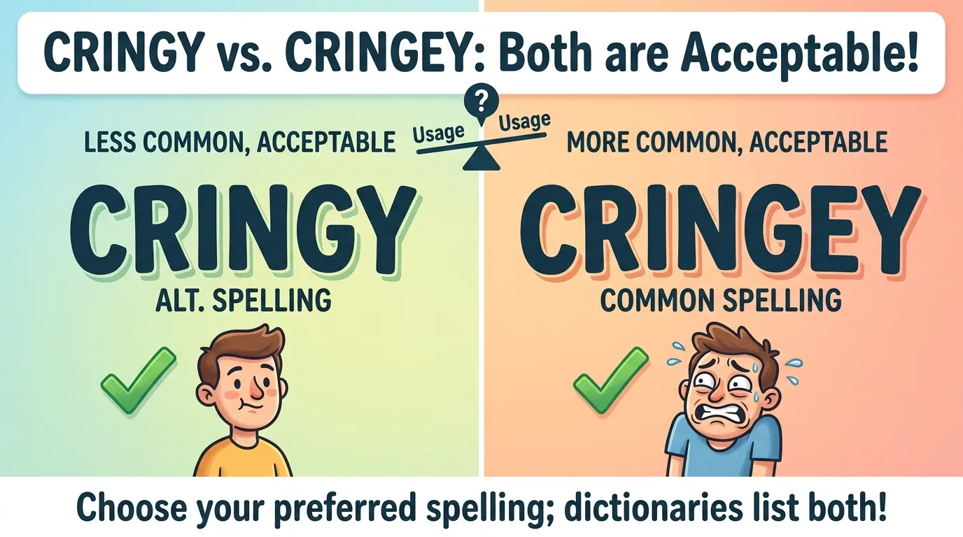 Cringy vs Cringey: Which Spelling Is Correct