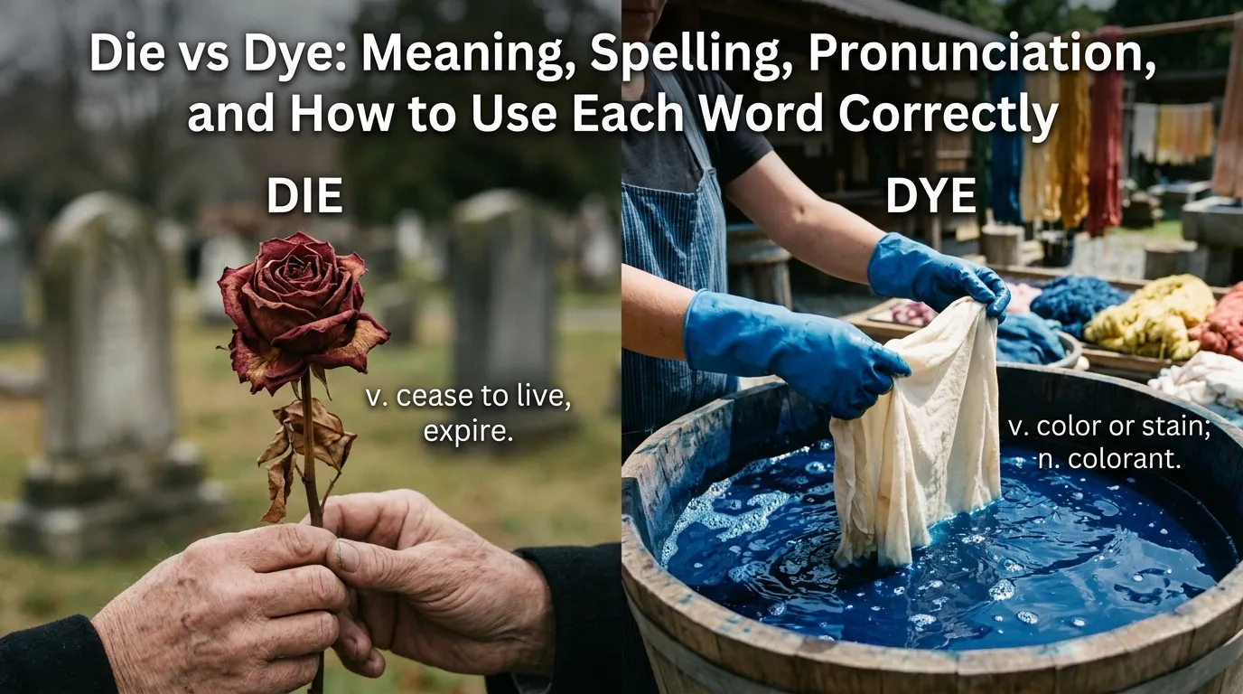 Die vs Dye