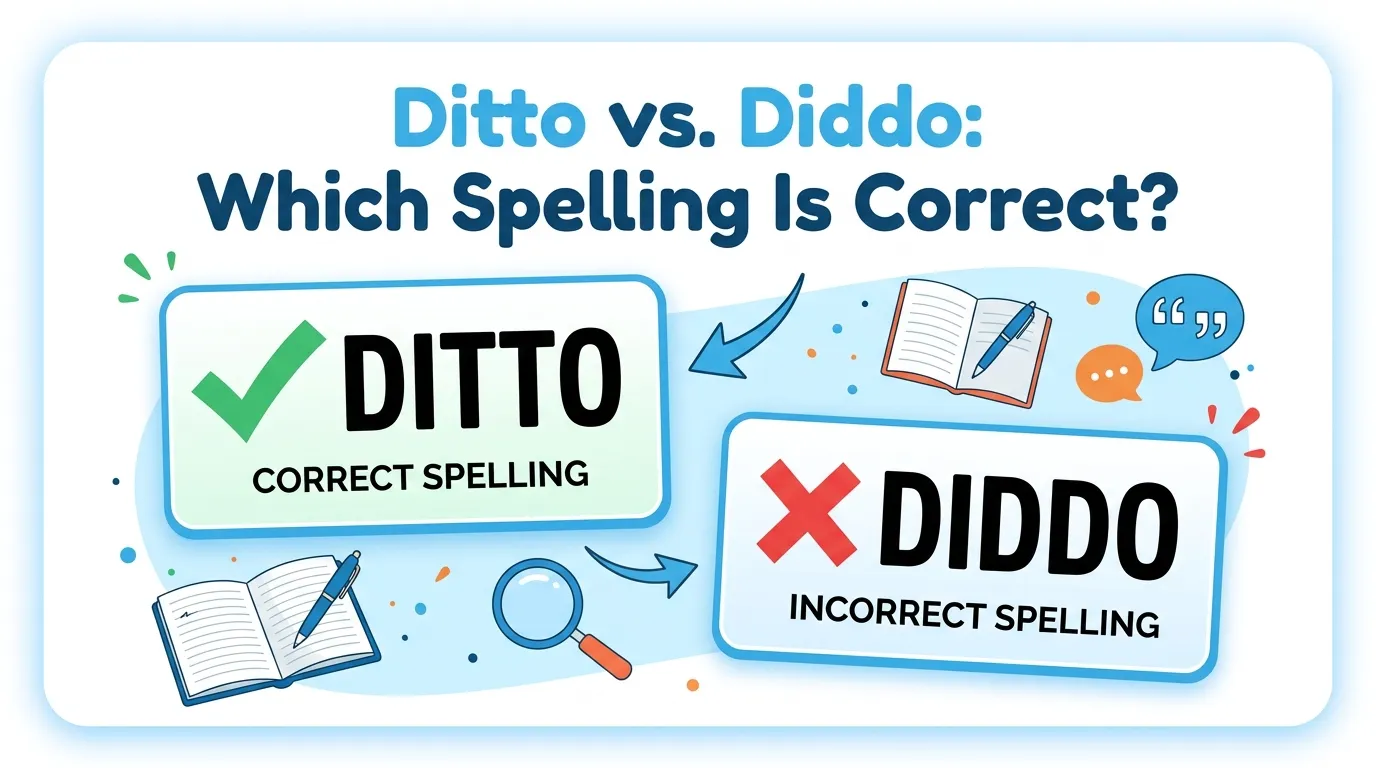 Ditto vs Diddo: Which Spelling Is Correct?