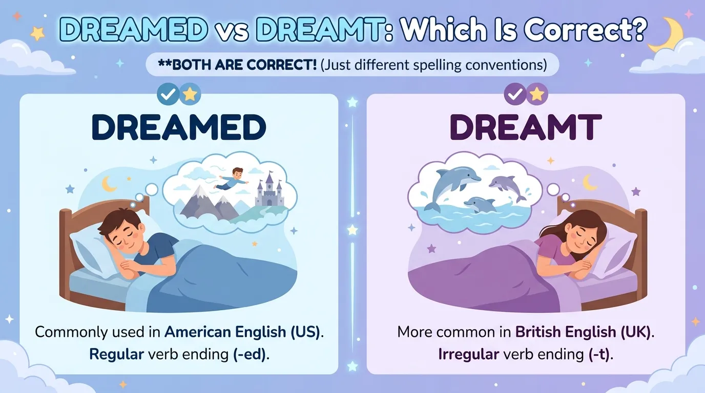 Dreamed vs Dreamt: Which Is Correct?