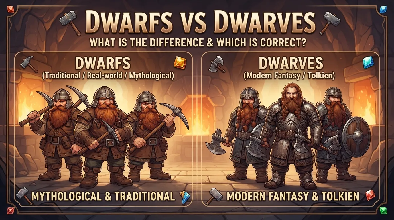 Dwarfs vs Dwarves: What Is the Difference
